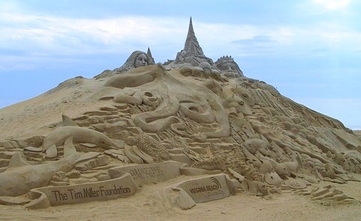 How's this for an amazing sand castle at Virginia Beach?