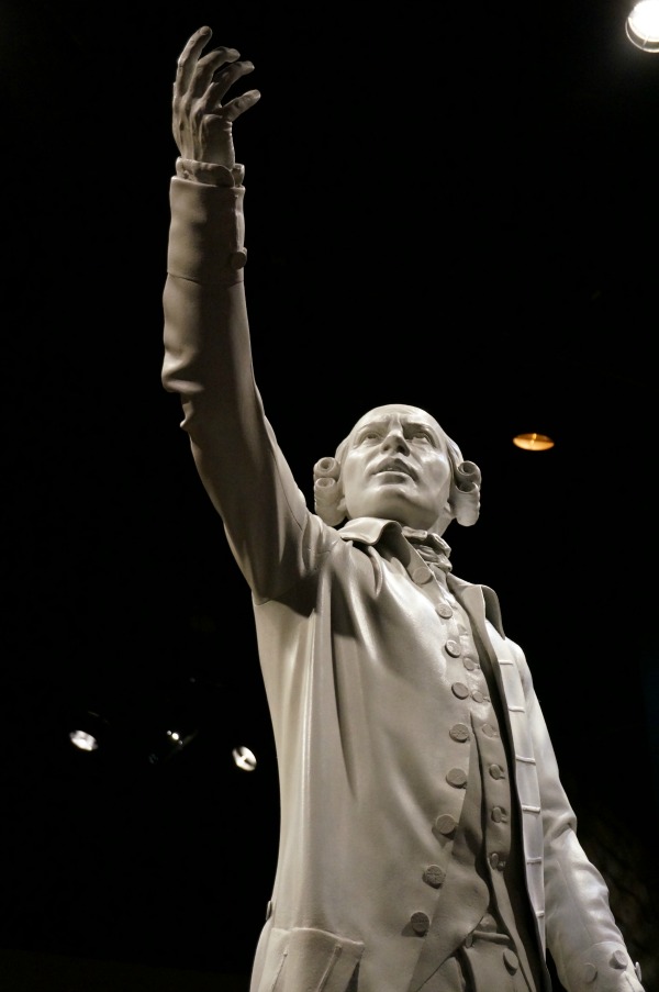Patrick Henry statue at American Revolution Museum at Yorktown.
