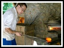 Jamestown Virginia glassblowing