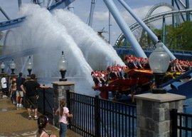 The viewing platform by Griffon is a great place to cool off at Busch Gardens Williamsburg.