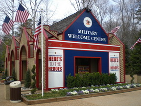 The Military Welcome Center at Busch Gardens Williamsburg.